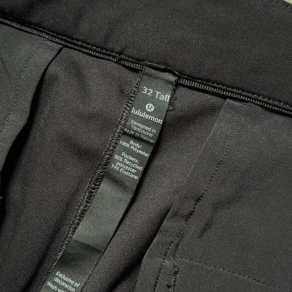 Lululemon Men's Commission Pant Slim *Warpstreme 37" - Black - Picture 7 of 11